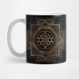 Sri Yantra  / Sri Chakra Lotus Framed Mug